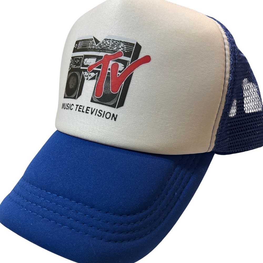MTV Blue and White Trucker Hat